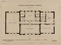 214709 Plattegrond van de verdieping van het ontwerp voor het Fysisch Laboratorium (Bijlhouwerstraat 18) te Utrecht. ...